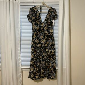 Hello Molly Black floral print dress